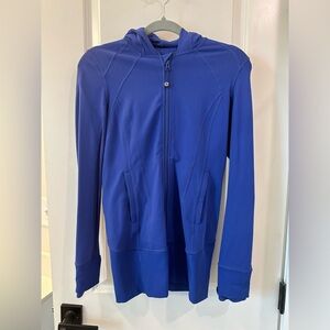 Lululemon blue zip up sweatshirt. Size 6.